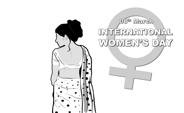 Uluslararası Kadınlar Günü için soyut tebrik — Stok fotoğraf