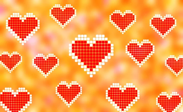 Soyut kalpler serin Valentine arka plan