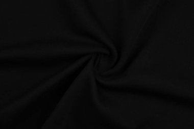 Siyah monokrom pamuk kumaşının arka planı. Dokuyu kapat