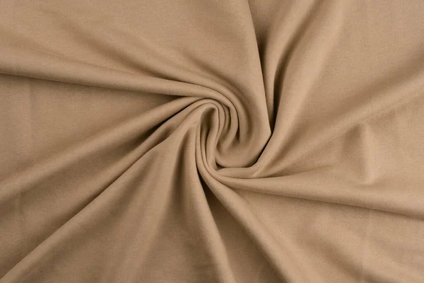 Latar belakang dari kain kapas monokrom krem. Tutup tekstur — Stok Foto