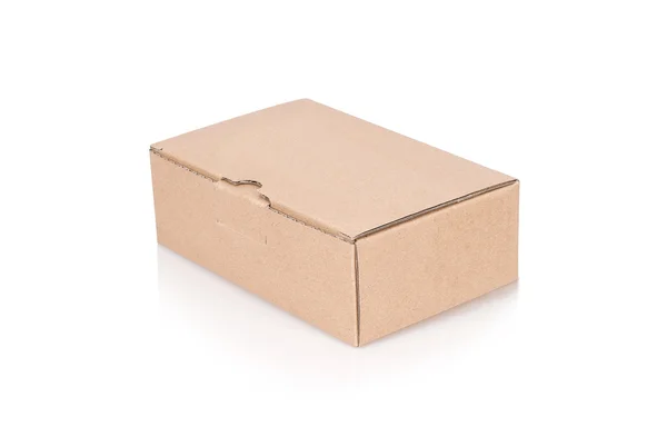 Caja de cartón cerrada — Foto de Stock