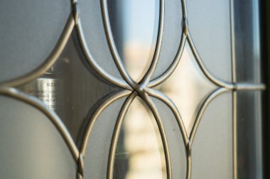 Altın arka plan cam soyut stili lekeli