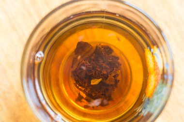 siyah çay yakın çekim