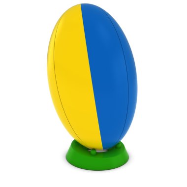 Ukrayna Rugby - Rugby topu ayakta tarihinde Ukrayna bayrağı