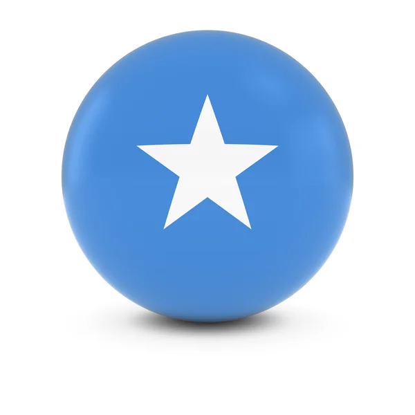 Somali Flag Ball - Flag of Somalia on Isolated Sphere — Stock Photo, Image