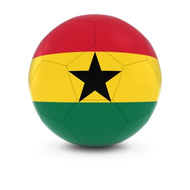 Gana futbol - futbol topu Ganalı bayrağı