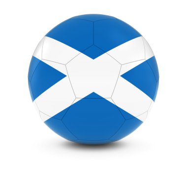 İskoçya Futbol - futbol topu İskoç bayrağı