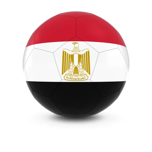 Mısır futbol - futbol topu Mısır bayrağı — Stok fotoğraf