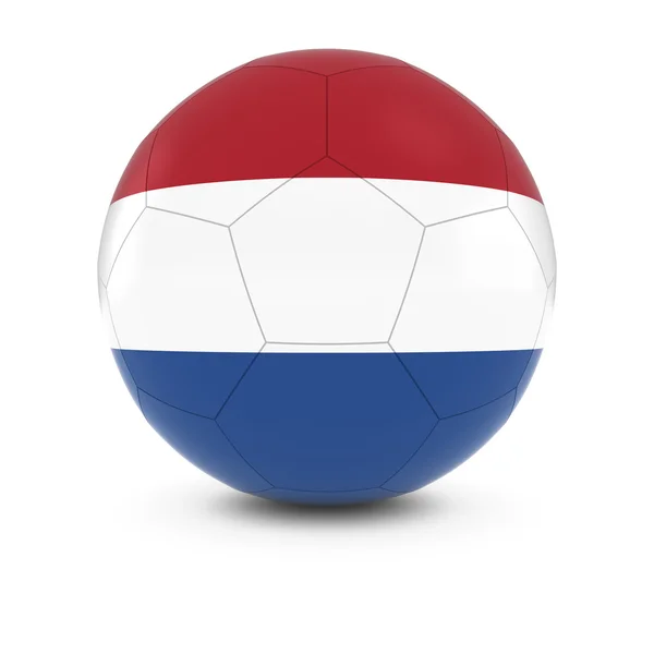 Football néerlandais - Drapeau néerlandais sur le ballon de football — Photo