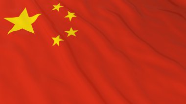 Çince Çin bayrağı Hd arka plan - bayrak 3d çizim