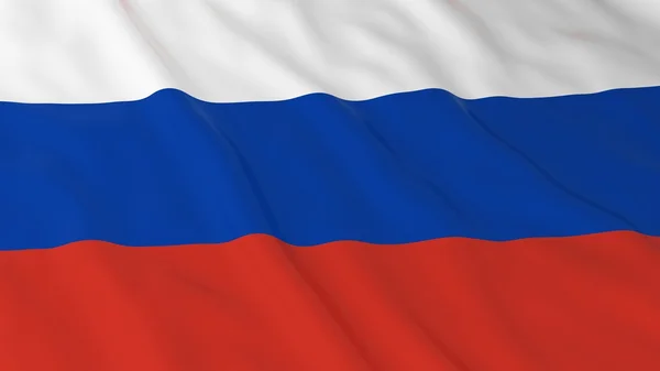 Прапор російської мови HD фон-прапор Росії 3D ілюстрація — стокове фото