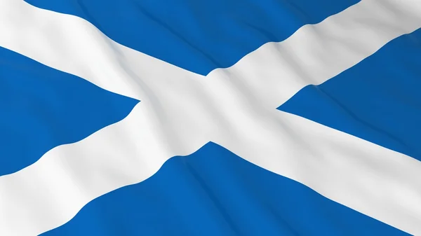 Bandiera scozzese HD sfondo - Bandiera della Scozia 3D Illustrazione — Foto Stock