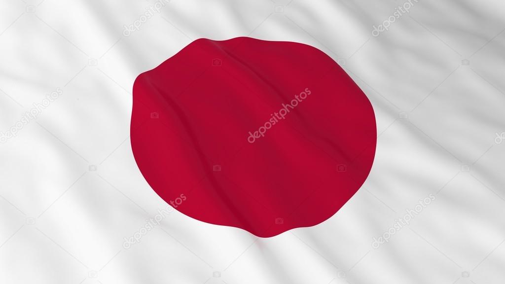 Japanese Flag HD Background Flag of Japan 3D Illustration Stock Photo