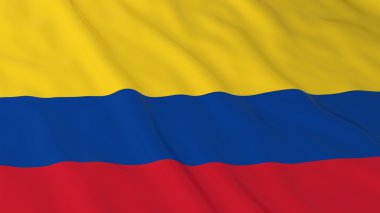 Kolombiyalı bayrak Hd arka plan - bayrak Kolombiya 3d çizim