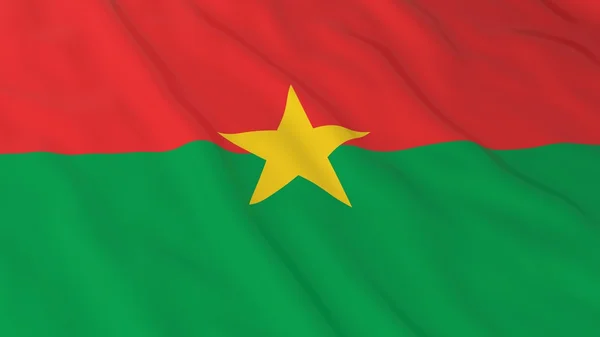 Burkinabe Bandera HD Fondo - Bandera de Burkina Faso Ilustración 3D —  Fotos de Stock