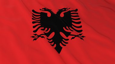 Arnavutluk bayrağı Hd arka plan - bayrak Arnavutluk 3d çizim