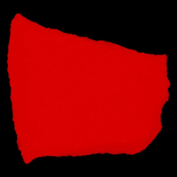 Roztrhané červené papírový odpad izolovaných na černém pozadí — Stock fotografie
