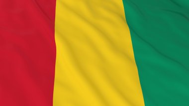 Gineli bayrak Hd arka plan - Gine bayrak 3d çizim