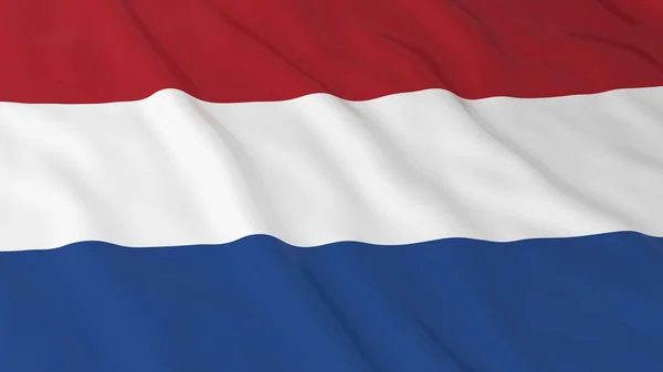 Dutch Flag HD Background Bendera Belanda 3D Illustration — Stok Foto