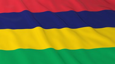 Mauritius bayrak Hd arka plan - Mauritius bayrak 3d çizim