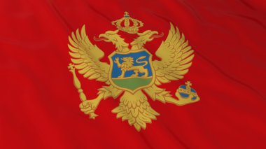 Karadağ Karadağ bayrağı Hd arka plan - bayrak 3d çizim