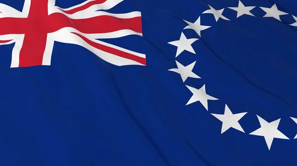 Cook Island Flag HD Background - Flag of the Cook Islands 3D Illustration