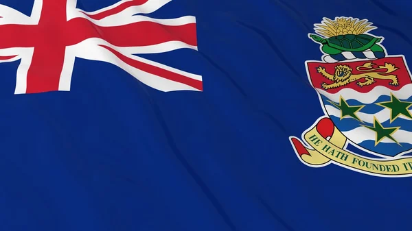 Caymanian zászló Hd háttér - zászlaja a Kajmán-szigeteki 3D-s illusztráció — Stock Fotó