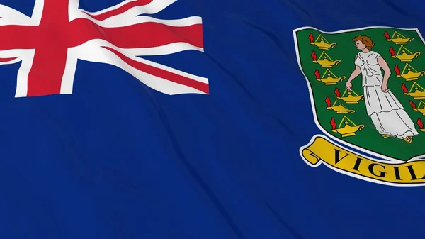 British Virgin Island flagga Hd bakgrund - flagga jungfru öar 3d Illustration — Stockfoto