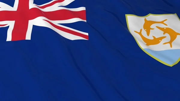 Anguillan Fond Drapeau HD - Drapeau d'Anguilla Illustration 3D — Photo