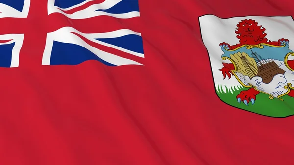 Drapeau des Bermudes HD Fond - Drapeau des Bermudes Illustration 3D — Photo