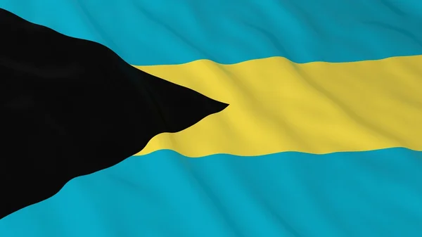 Bandeira das Bahamas Fundo HD - Bandeira das Bahamas Ilustração 3D — Fotografia de Stock