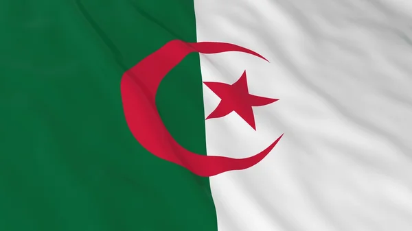 Drapeau Algérien HD Fond - Drapeau de l'Algérie Illustration 3D — Photo