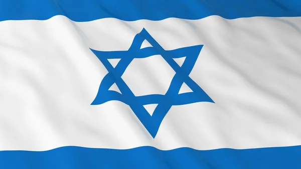 Bandera de Israel HD Fondo - Bandera de Israel Ilustración 3D — Foto de Stock