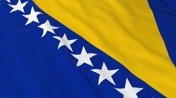 Bandeira da Bósnia-Herzegovina Bandeira HD Fundo Bandeira da Bósnia-Herzegovina Ilustração 3D — Fotografia de Stock