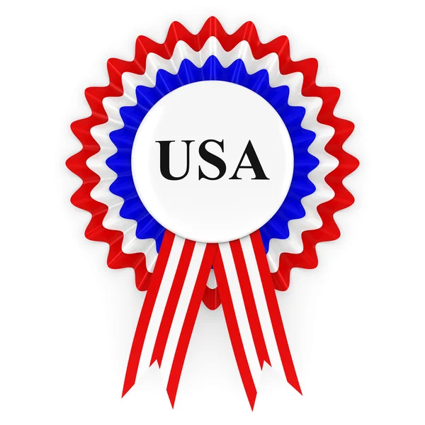 USA Badge Rosette 3D Illustration — Stock Photo, Image