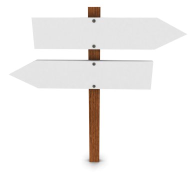 Boş beyaz ok işaretleri