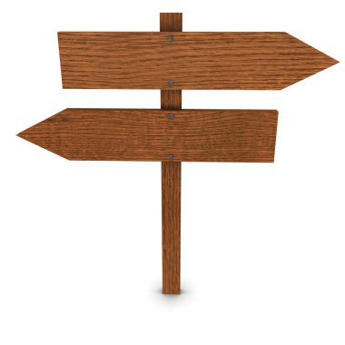 Wooden Arrow Signs clipart