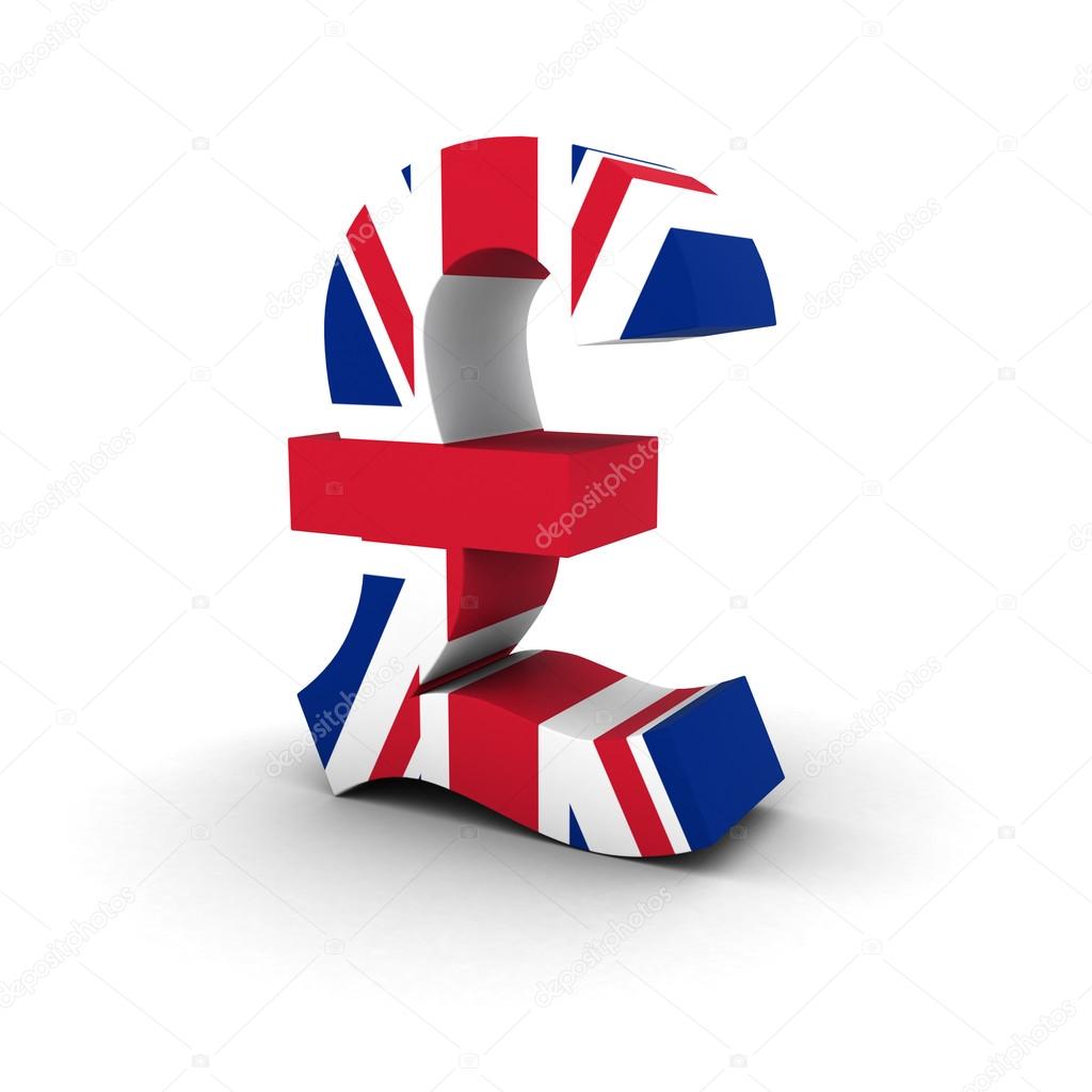 UK Flag Pound Symbol