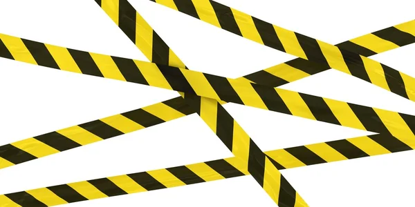 Gul och svart randig Hazard Tape bakgrund — Stockfoto