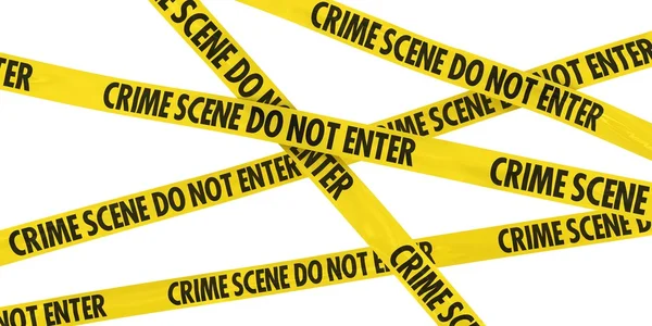 Crime Scene Do Not Enter Barrier Tape Background — Stock Photo, Image