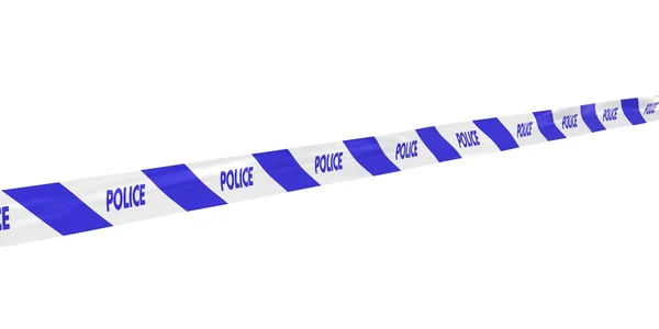 Stripy Police Tape at Angle — Stock Photo, Image