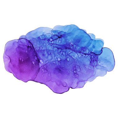 Suluboya lekesi. Alkol mürekkebi dokusu. Pankart, etiket, metin kutusu, bulut, metin için yer.