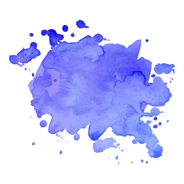Abstrait isolé vecteur coloré aquarelle éclaboussure. — Image vectorielle