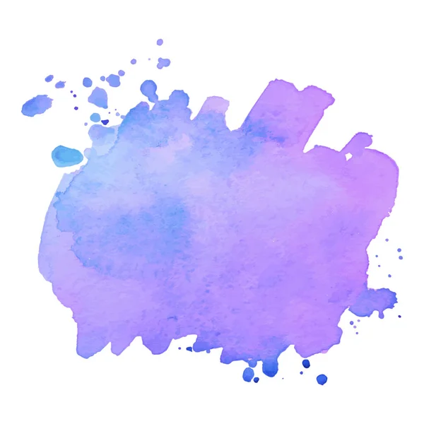 Abstrato isolado colorido vetor watercolor respingo. — Vetor de Stock