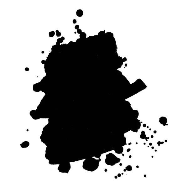 Abstrakcyjny czarny tusz. Ilustracja wektora. Grunge tekstury do projektowania kart i ulotek. — Wektor stockowy