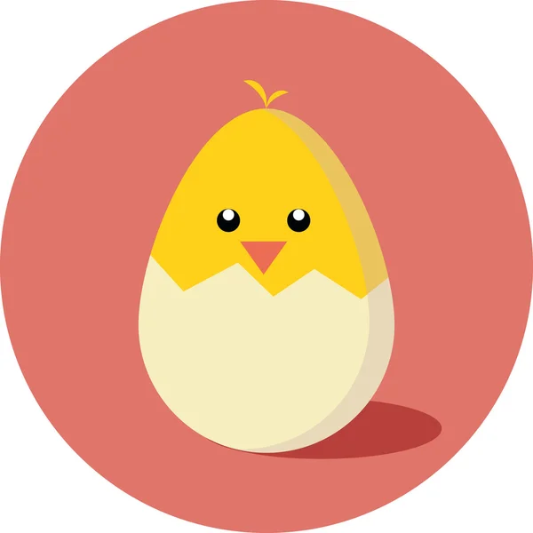 Düz simgesi civciv yumurtadan