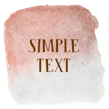 Suluboya resim spot kahverengi 