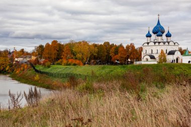 Suzdal Kremlin. Theotokos 'un İsa' nın Doğuşu Katedrali. Suzdal. Rusya
