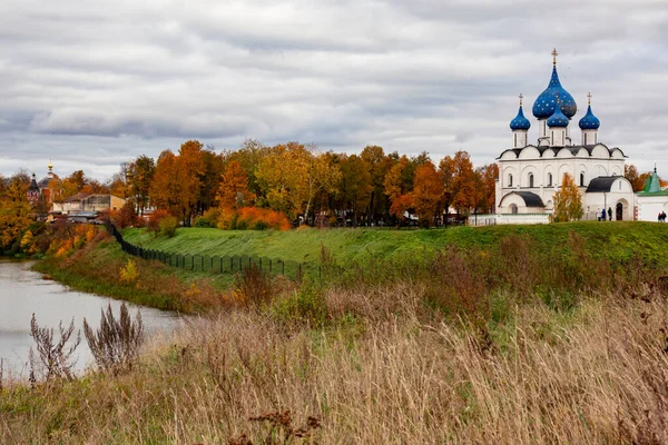 Suzdal Kremlin. Theotokos 'un İsa' nın Doğuşu Katedrali. Suzdal. Rusya