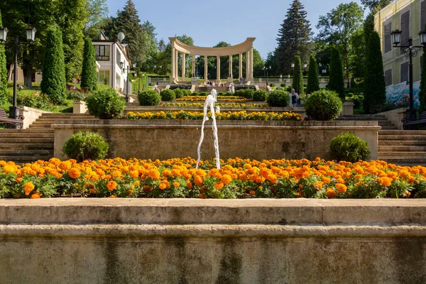 Kislovodsk Lépcsőház Szökőkutakkal — Stock Fotó